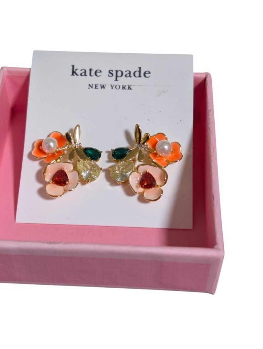 New Kate Spade New York ♠️ Bloom in Color Cluster Studs earrings - Picture 2 of 3
